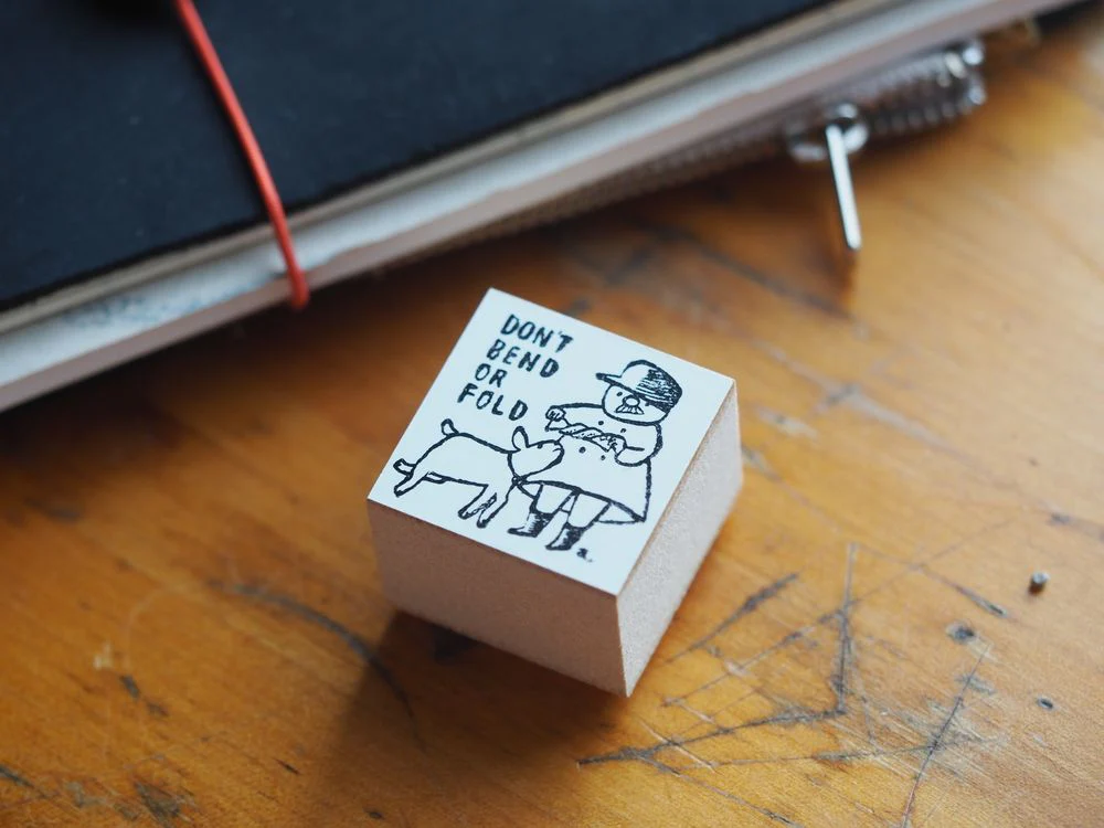 36 Sublo - Rubber Stamp - Don't Bend or Fold Goat
