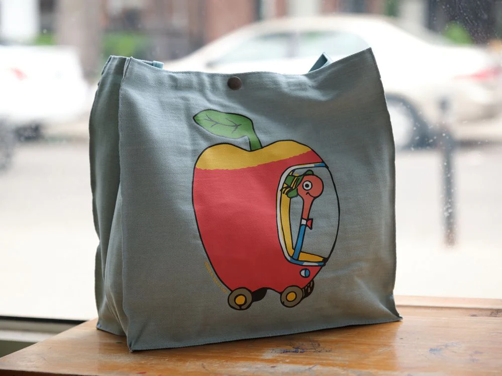 3P4 x Richard Scarry - Market Tote - Apple Car