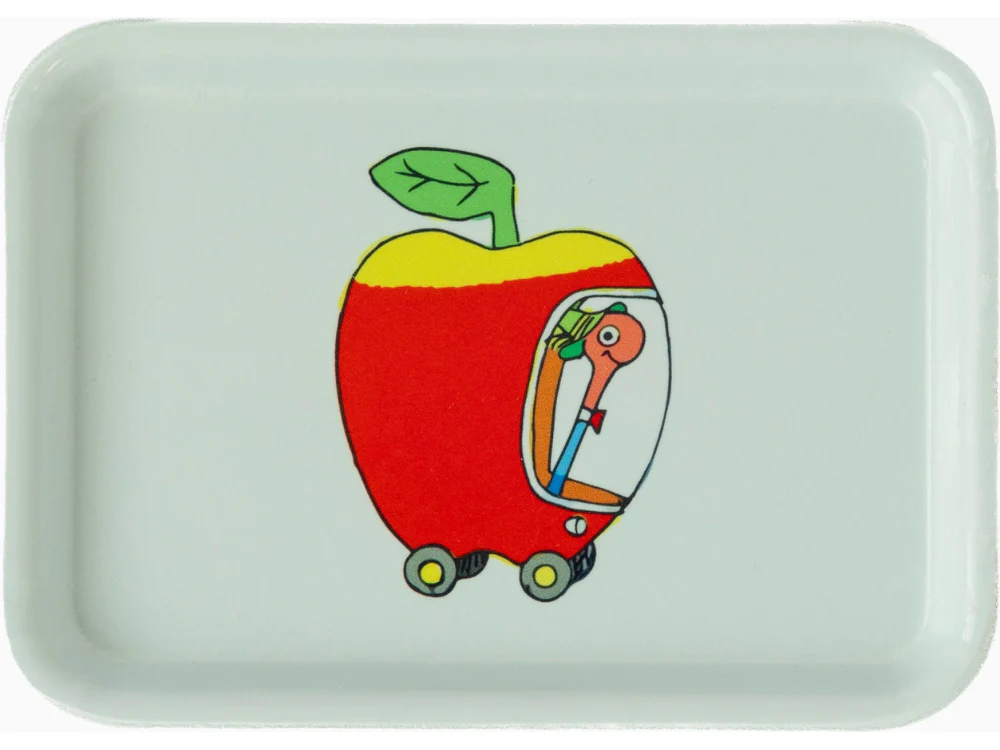 3P4 x Richard Scarry - Small Vintage Tray - Apple Car