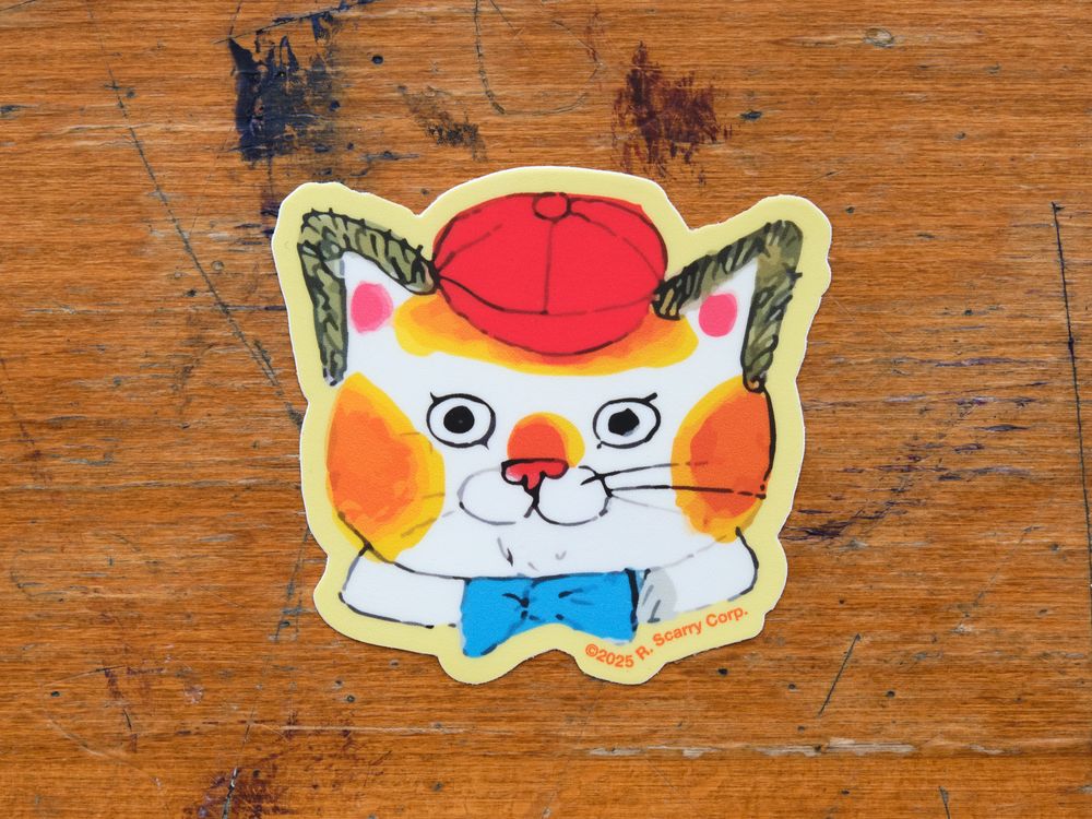 3P4 x Richard Scarry - Sticker - Huckle Cat