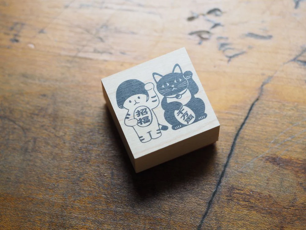 4legs - Mushroom Cat Stamp - Manekineko