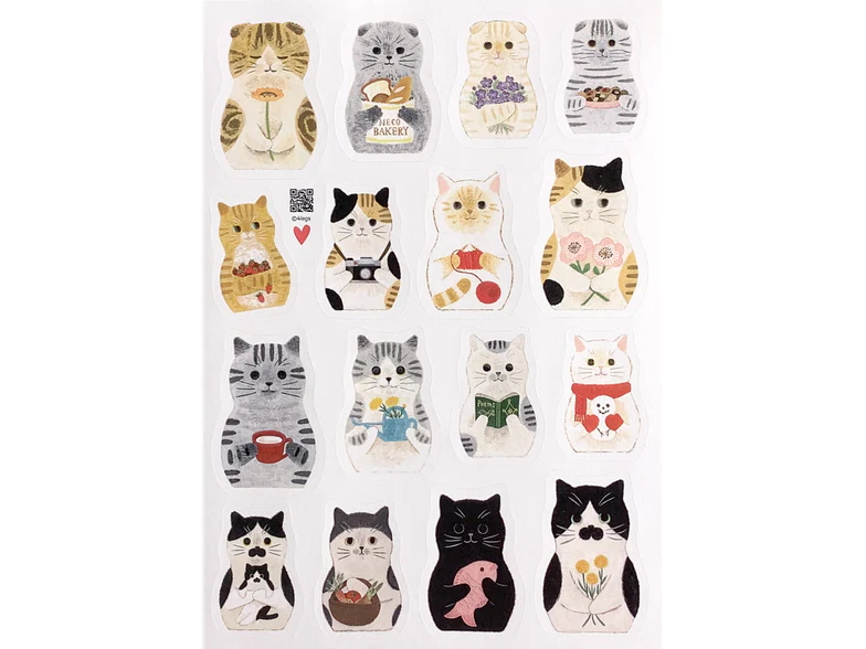 4legs - Sticker Sheet - Cat Matryoshka