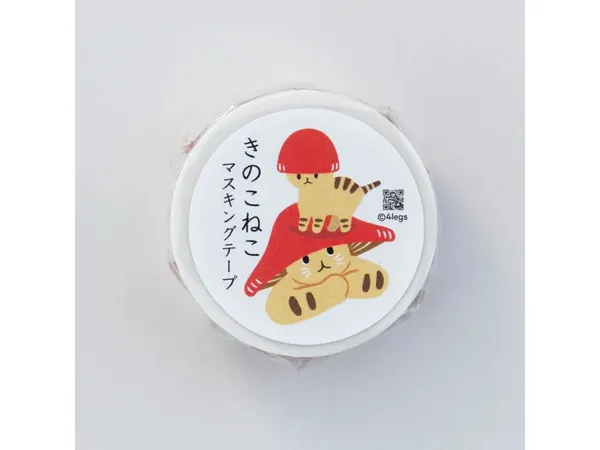 4legs - Washi Tape - Mushroom Cat