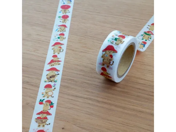 4legs - Washi Tape - Mushroom Cat - Image 2