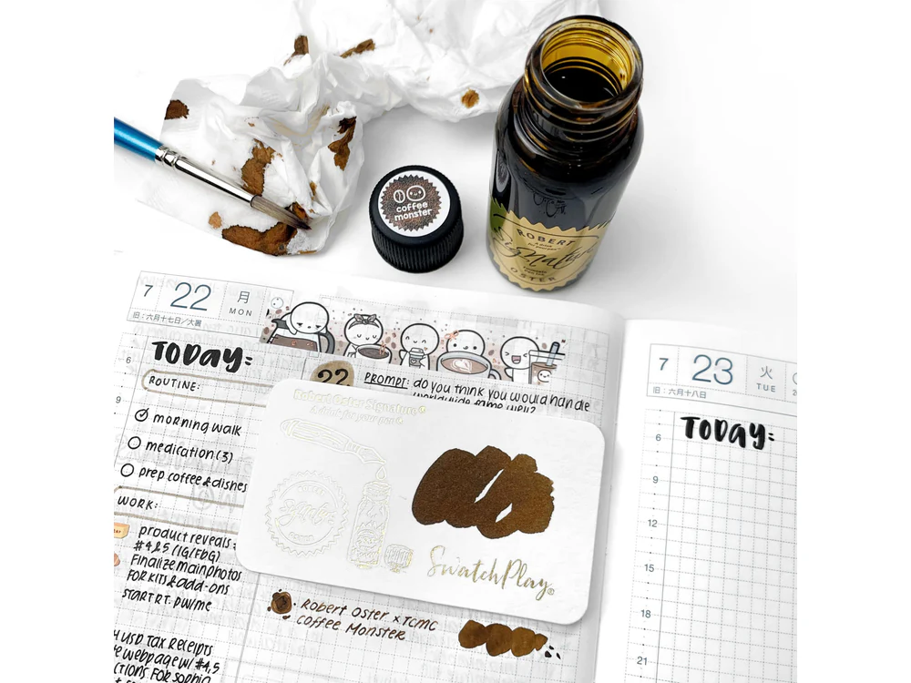 TheCoffeeMonsterzCo x Robert Oster - Fountain Pen Ink - Coffee Monster (50mL)
