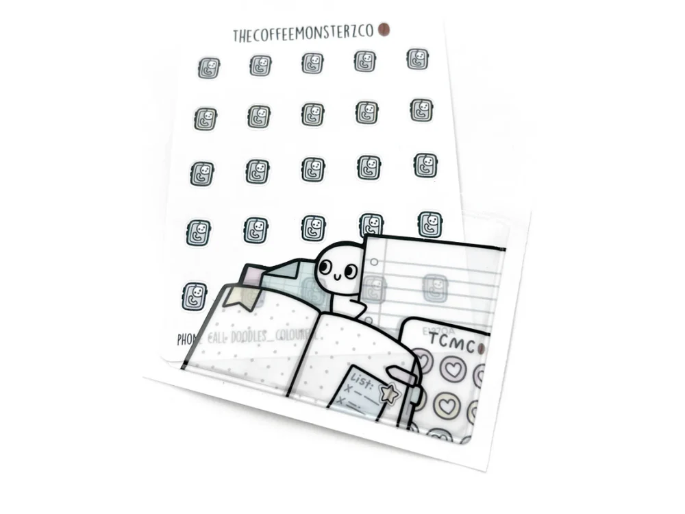 TheCoffeeMonsterzCo - 10th Year Anniversary - Paper Layers Adhesive Sticky Pocket (Open Journal)