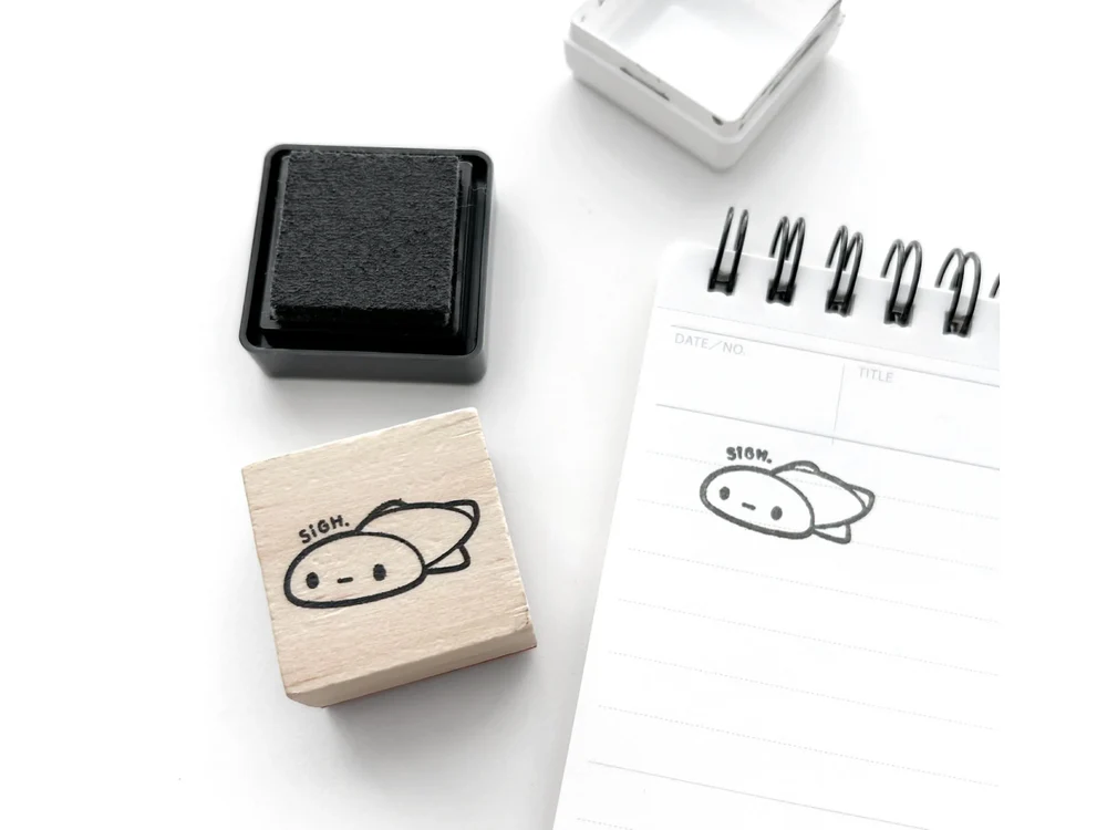 TheCoffeeMonsterzCo - 10th Year Anniversary - Sigh. Wooden Stamp