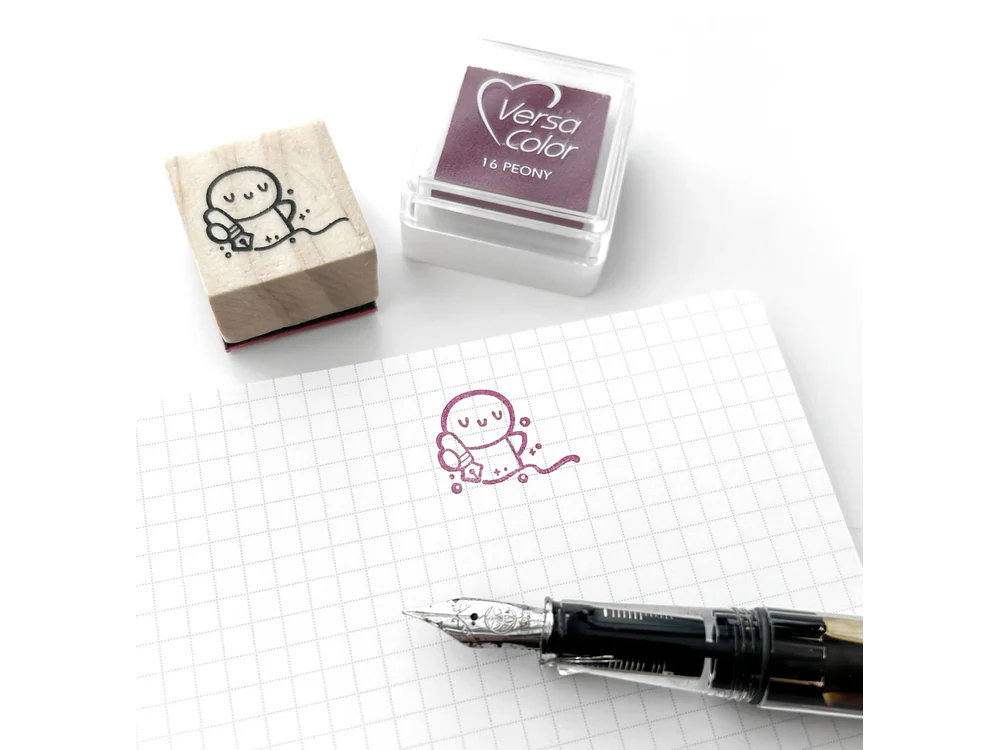 TheCoffeeMonsterzCo - 10th Year Anniversary - Sparkly Scribbles Wooden Stamp