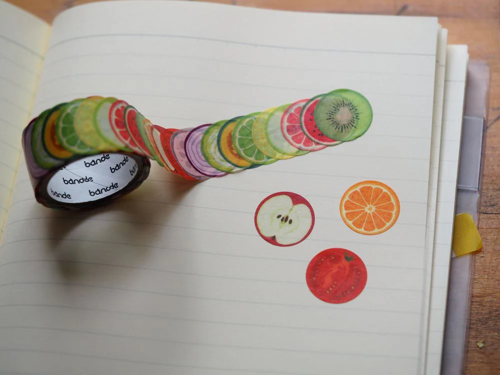 Bande - Masking Roll Sticker - Fruits & Vegetables (BDA657)