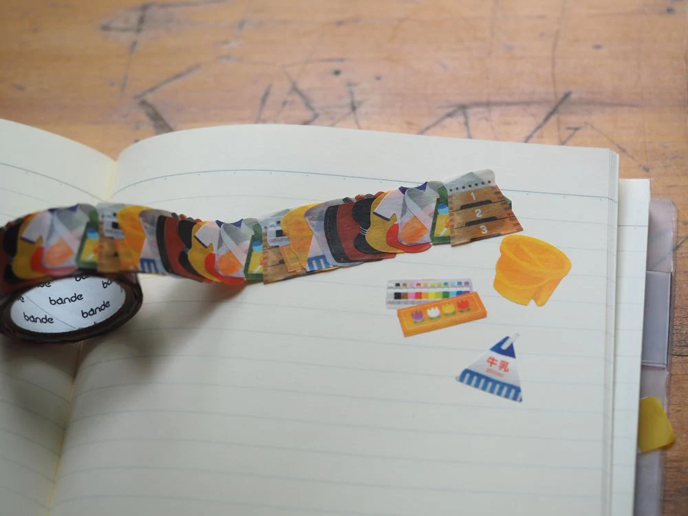 Bande - Masking Roll Sticker - Natsukashikara Pattern (BDA589)
