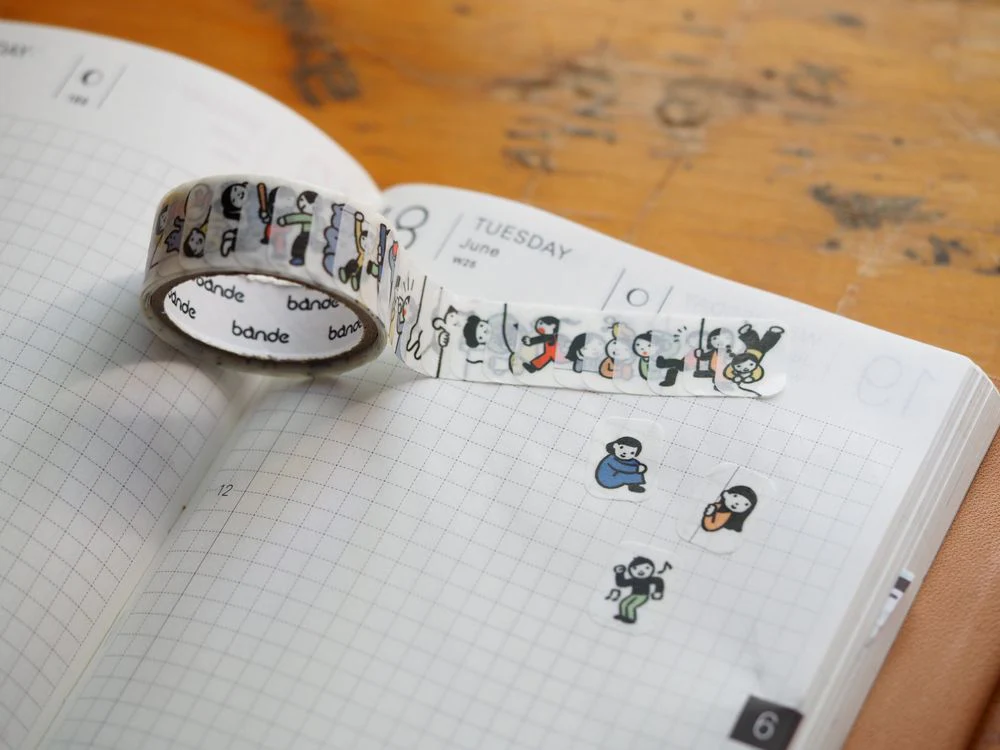 Bande - Masking Roll Sticker - People Living in a Notebook (BDA717)