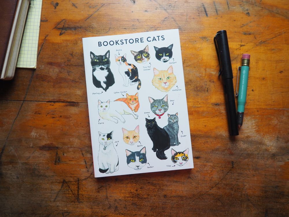 Bibliophile - Flexi Journal - Bookstore Cats