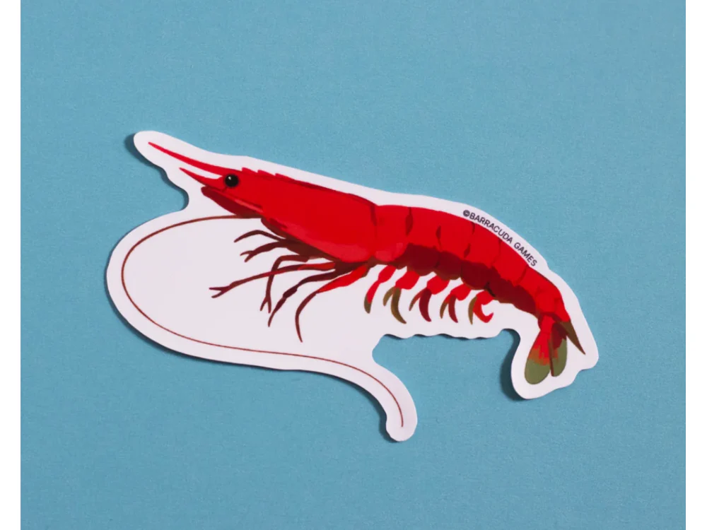 Bio Blitz - Vinyl Sticker - Giant Red Shrimp