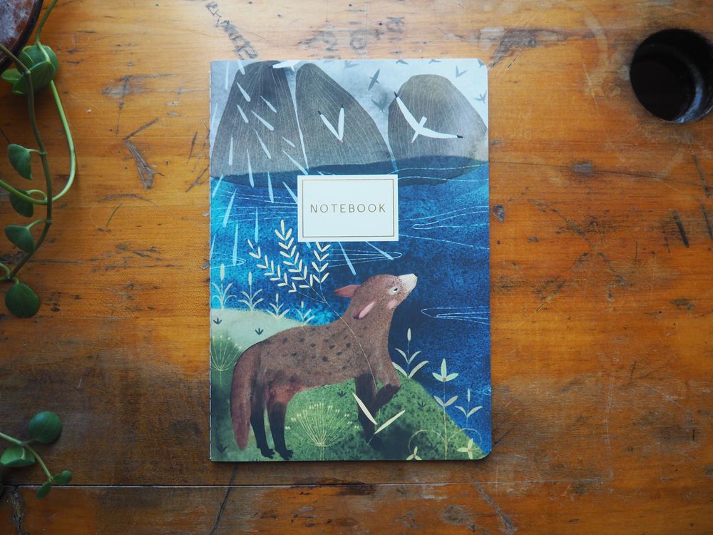 Bruno Visconti - Notebook - A5 Lined - Fox by the Lake