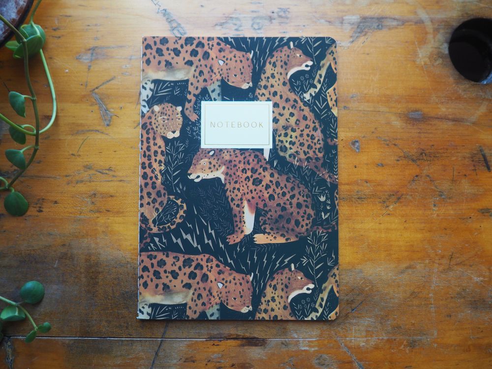 Bruno Visconti - Notebook - A5 Lined - Leopard