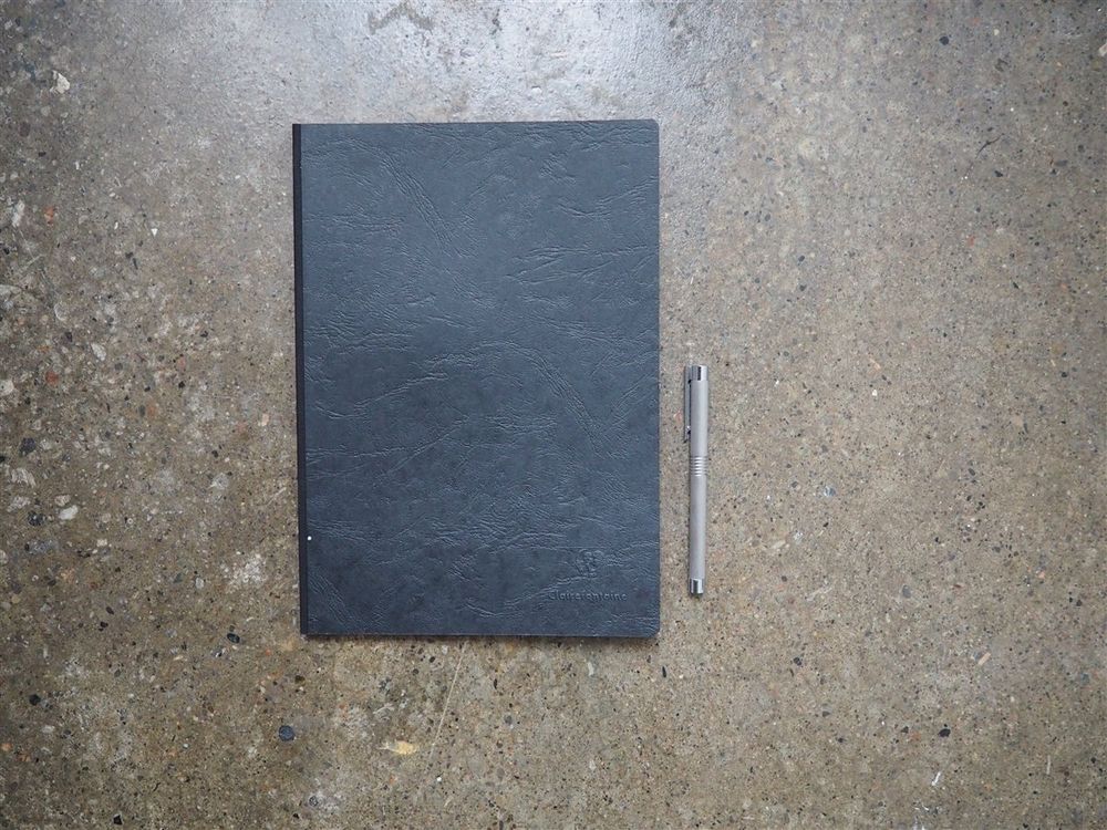 Clairefontaine - Age-Bag Notebook - A4 - Black (Lined)