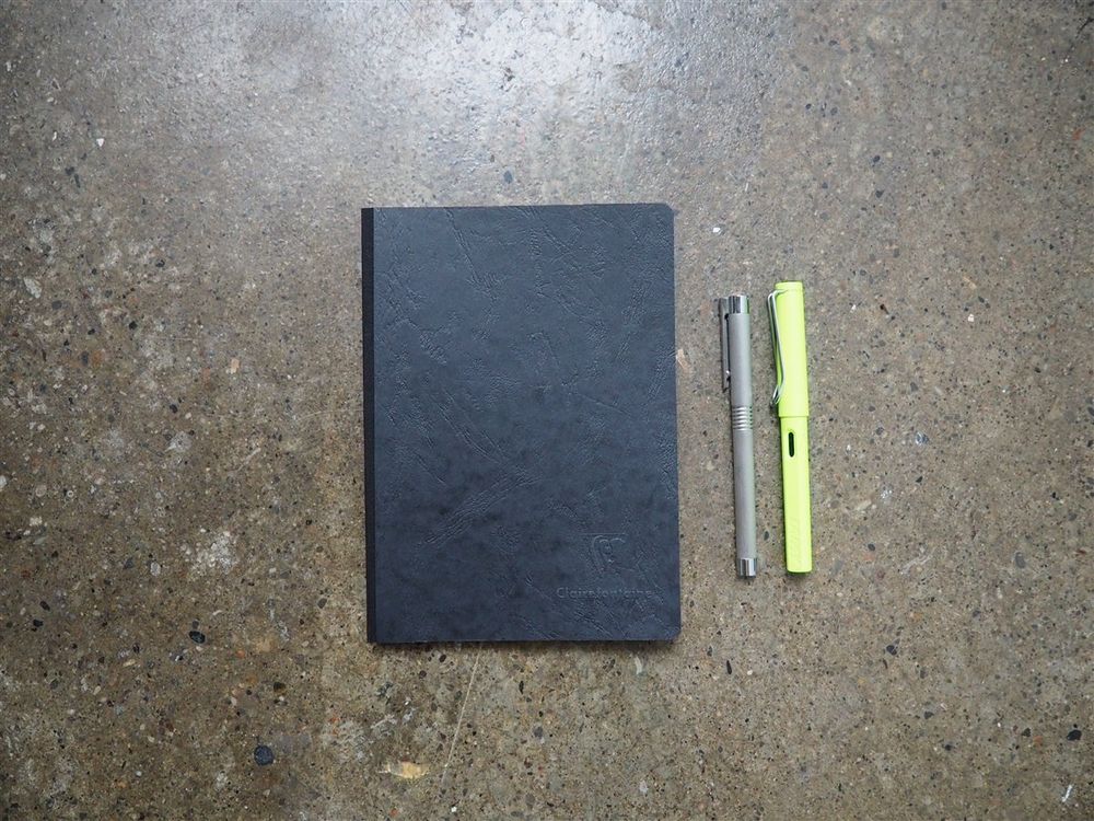 Clairefontaine - Age-Bag Notebook - A5 - Black (Lined)