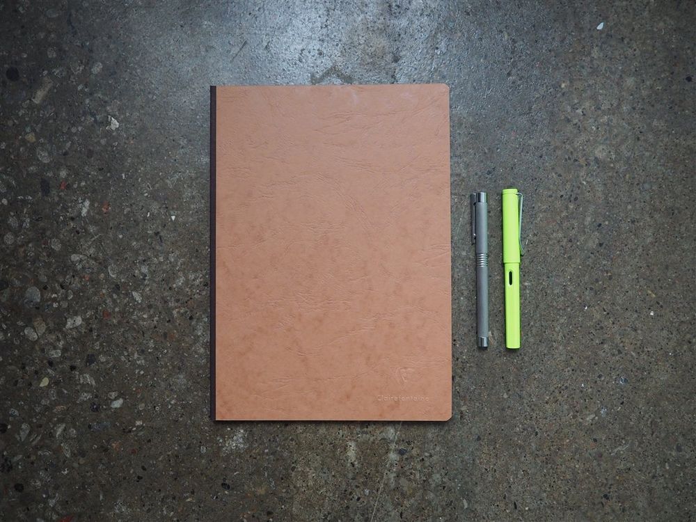 Clairefontaine - Age-Bag Notebook - A4 - Tan (Lined)