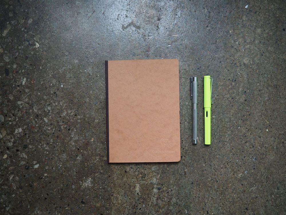 Clairefontaine - Age-Bag Notebook - A5 - Tan (Lined)