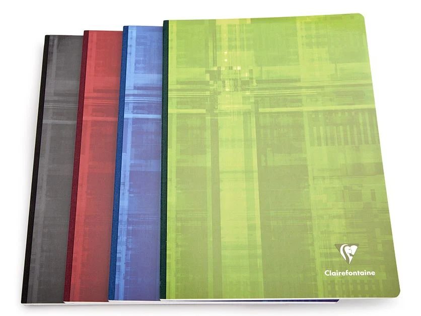 Clairefontaine - Clothbound Notebook - A4 - Assorted Colours (Lined+M - 192 Pages)