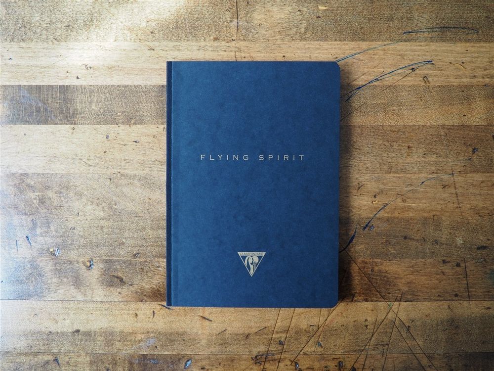 Clairefontaine - Flying Spirit Clothbound Notebook - A5 - Black (Lined) - Image 4