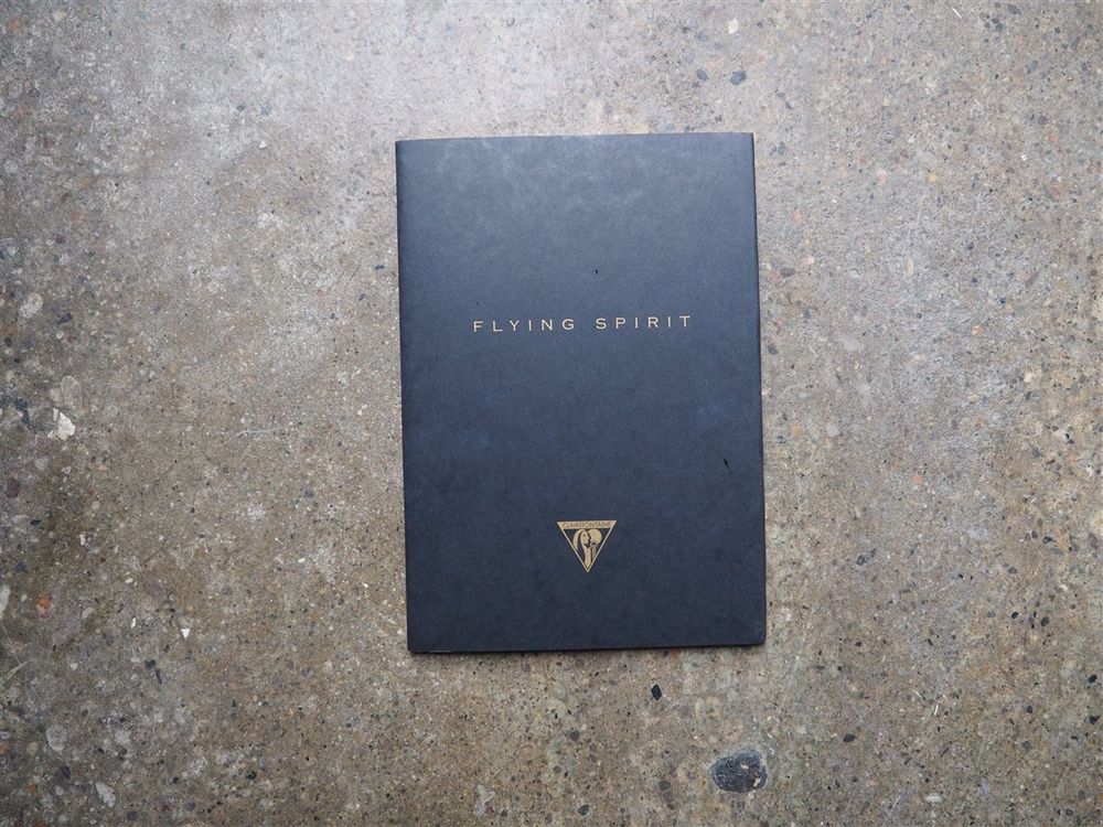 Clairefontaine - Flying Spirit Stitchbound Notebook - A5 - Black (Lined)