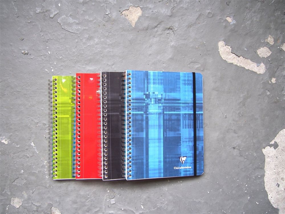Clairefontaine - Spiral Bound Pocket Book - A5 - Assorted Colours (Lined)