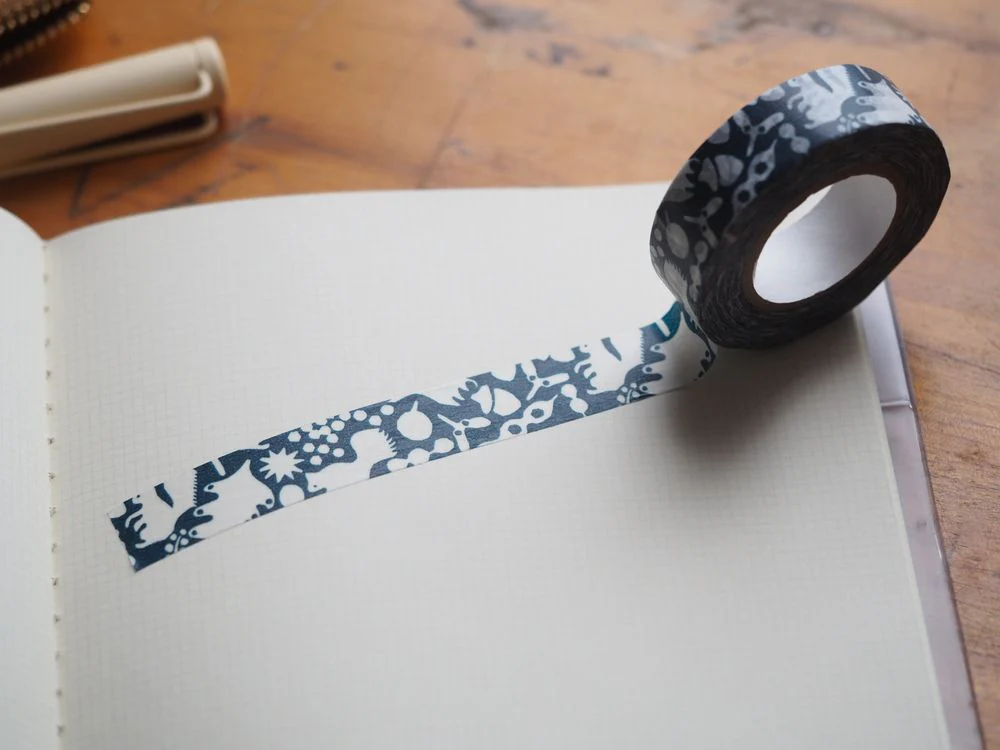 Classiky - Washi Tape - Forest of Squirrel - Navy