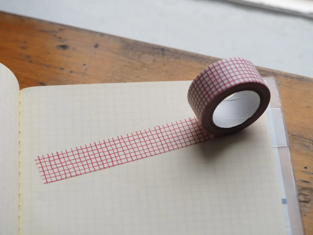 Classiky - Washi Tape - Red Grid
