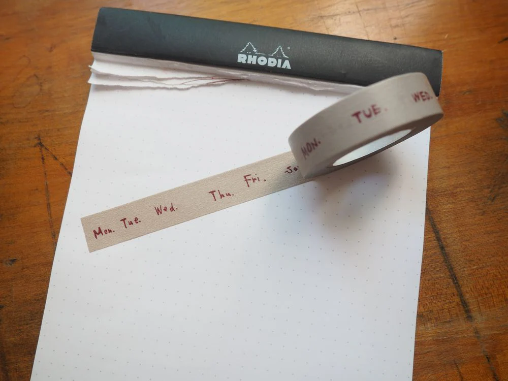 Classiky - Weekly Washi Tape - Beige