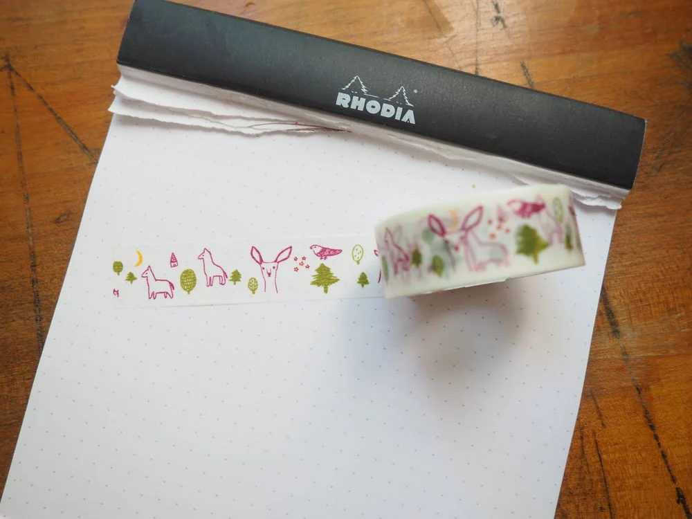 Classiky x Tomomi Irago Forest - Washi Tape - Wine