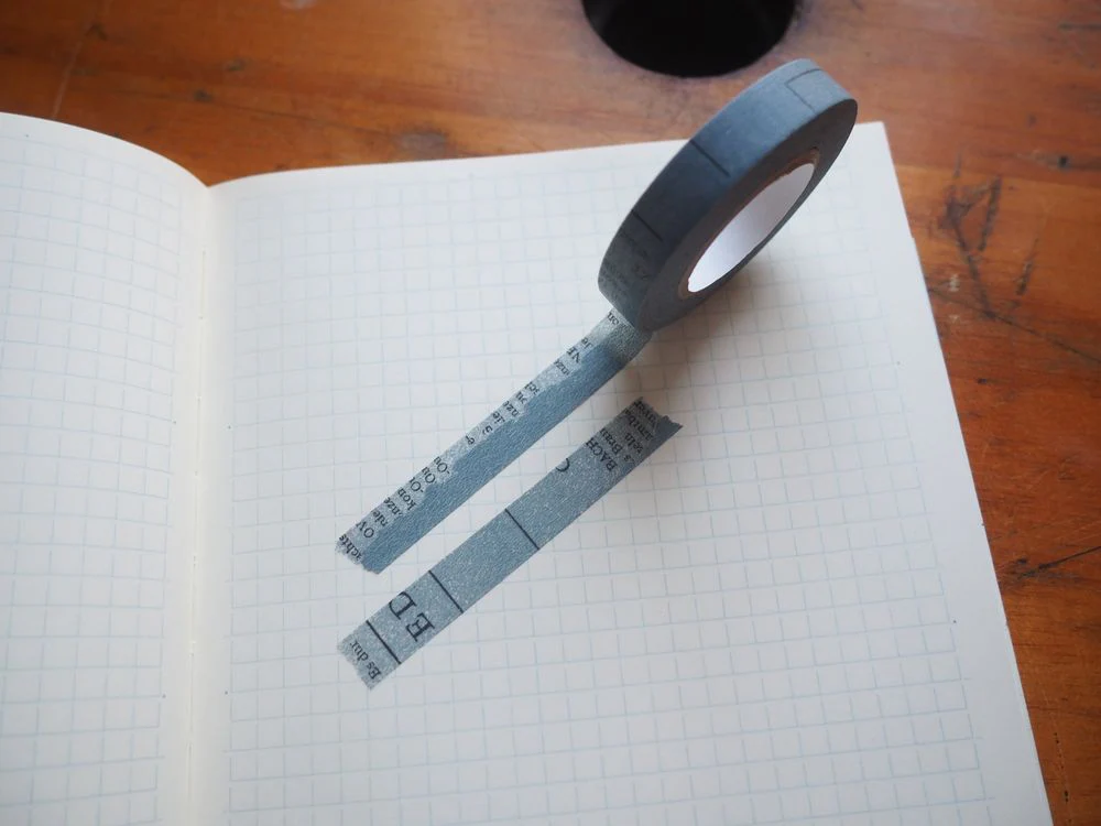 Classiky x Yoko Inoue - Washi Tape - Old Book Blue