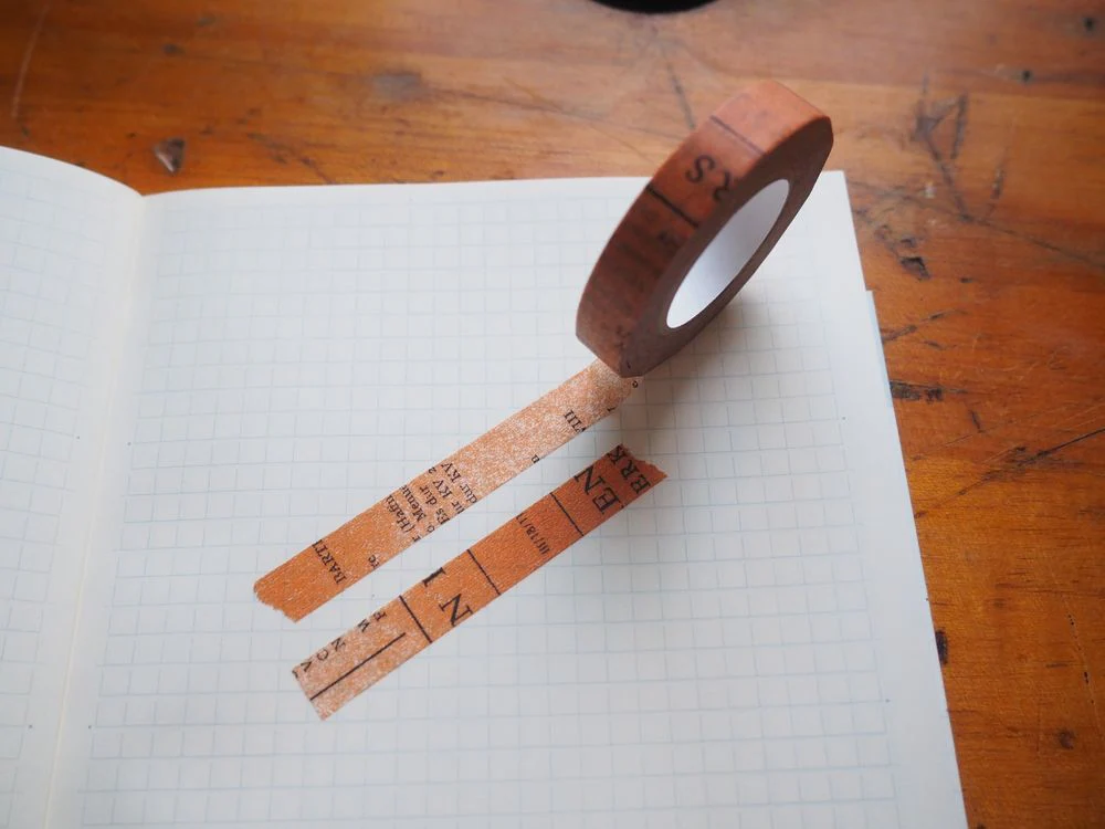 Classiky x Yoko Inoue - Washi Tape - Old Book Brown