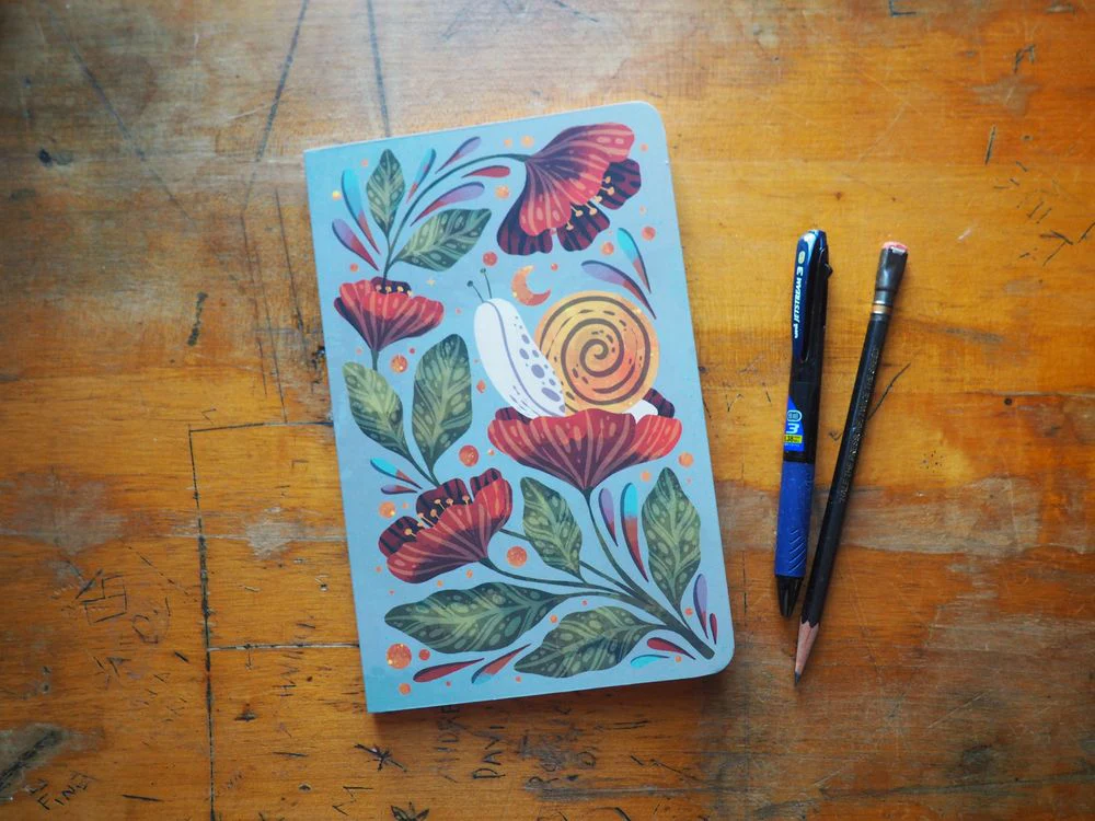 Denik Classic LayFlat Notebook - Moonlight Snail - Lined