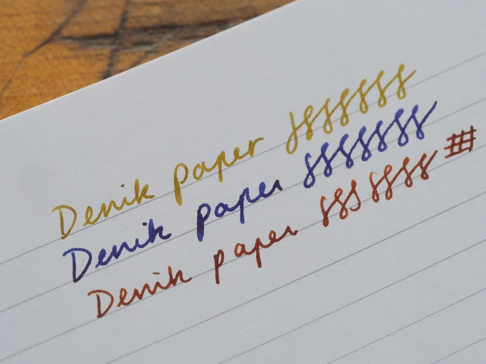Denik Classic LayFlat Notebook - Navy Mushrooms - Lined - Image 3