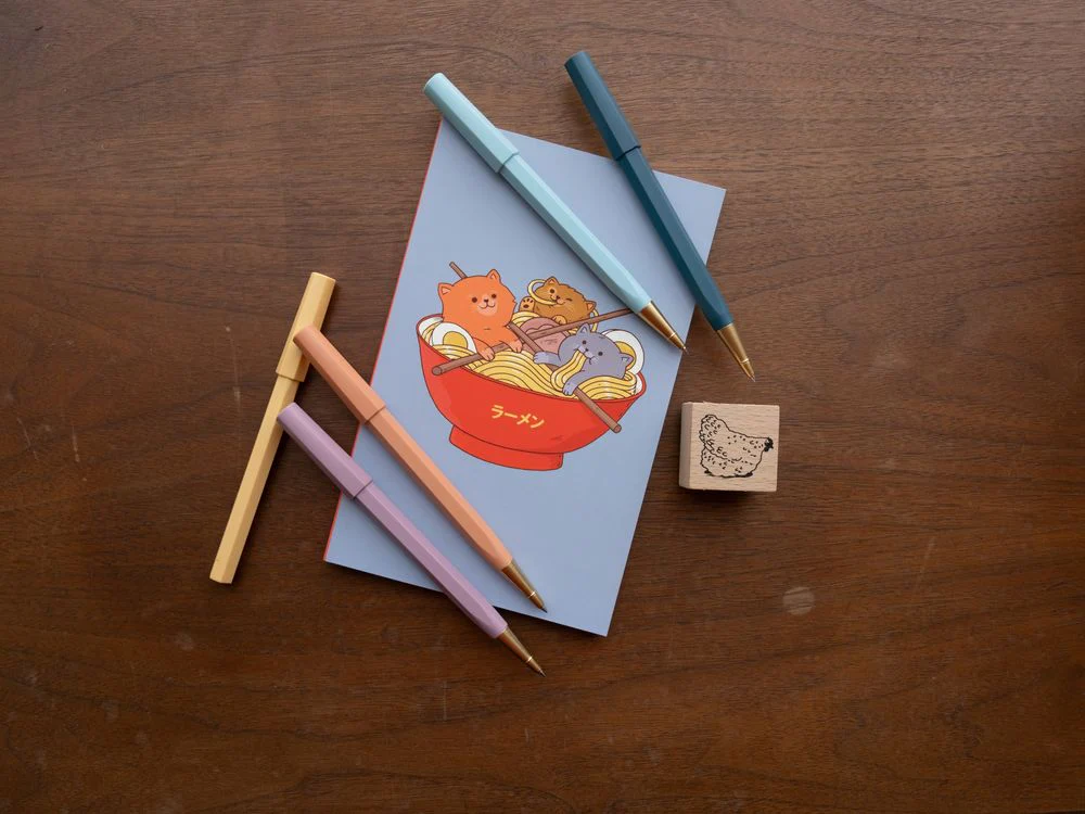 Denik Classic LayFlat Notebook - Ramen and Cats - Lined - Image 3