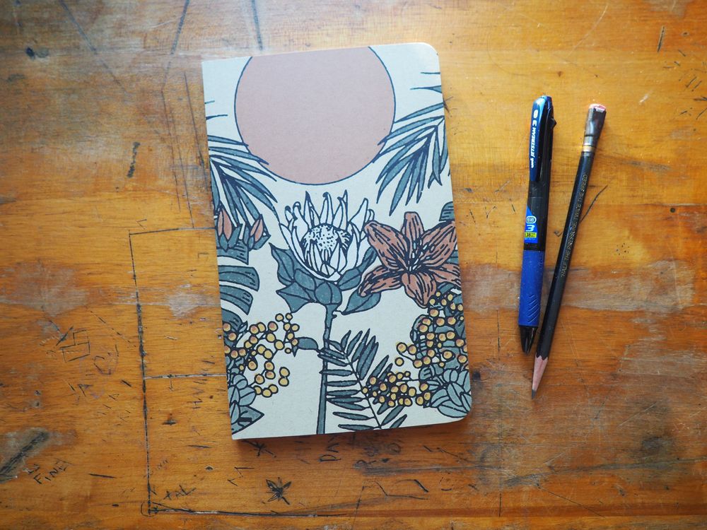 Denik Classic LayFlat Notebook - Summer Moon Kraft - Lined