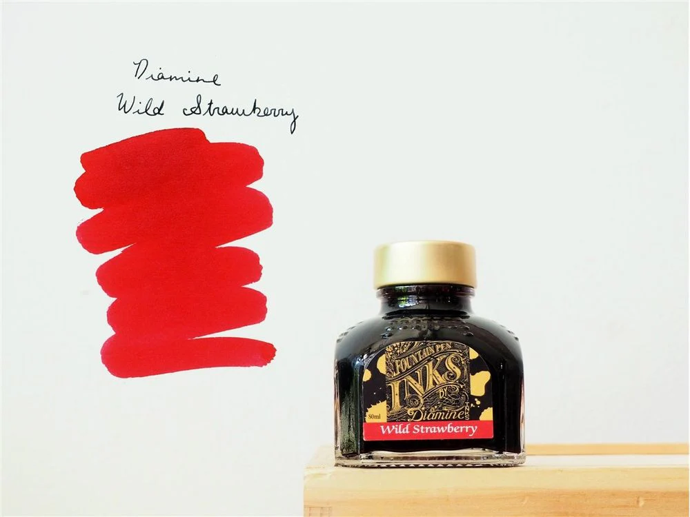 Diamine - Fountain Pen Ink (80mL) - Wild Strawberry