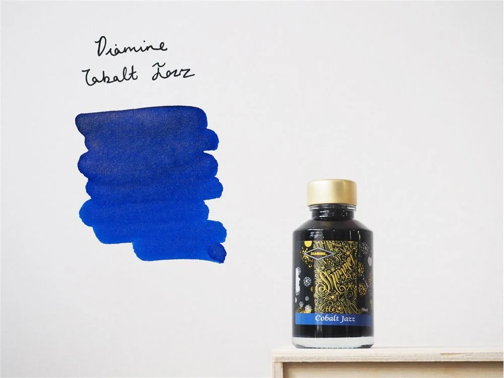 Diamine Shimmertastic - Fountain Pen Ink (50mL) - Cobalt Jazz