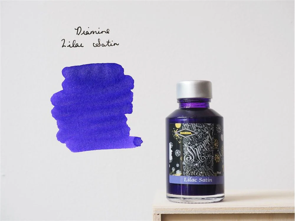 Diamine Shimmertastic - Fountain Pen Ink (50mL) - Lilac Satin