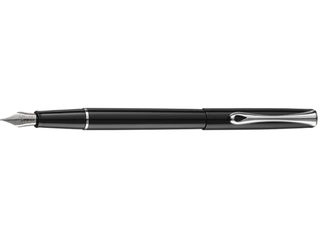 Diplomat Fountain Pen - Traveller - Black Lacquer ST