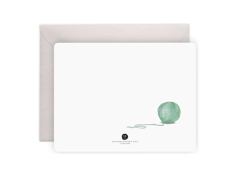 E. Frances Paper - 8 Flat Notecard Set - Cat's Meow - Image 2