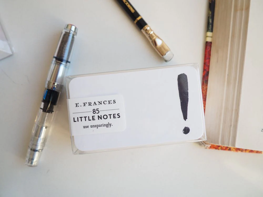 E. Frances Paper - 85 Card Set - Exclamation Little Notes