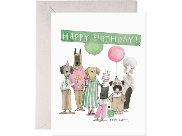 E. Frances Paper - Birthday Card - Dog Party