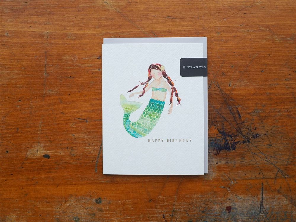 E. Frances Paper - Birthday Card - Mermaid