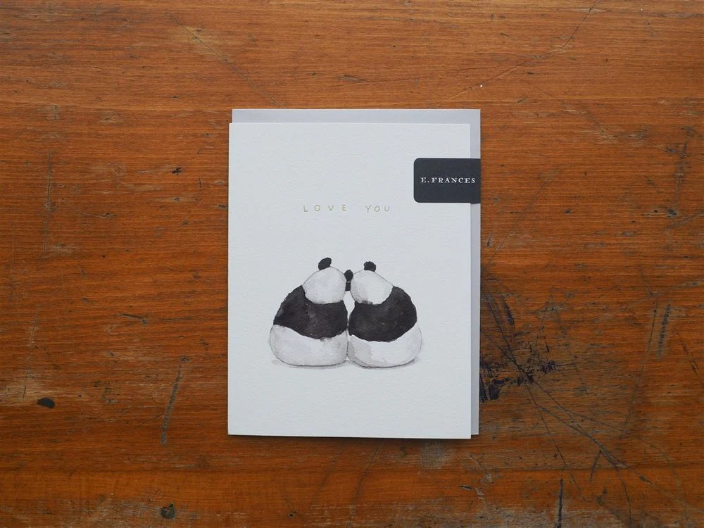 E. Frances Paper - Card - Panda Pair