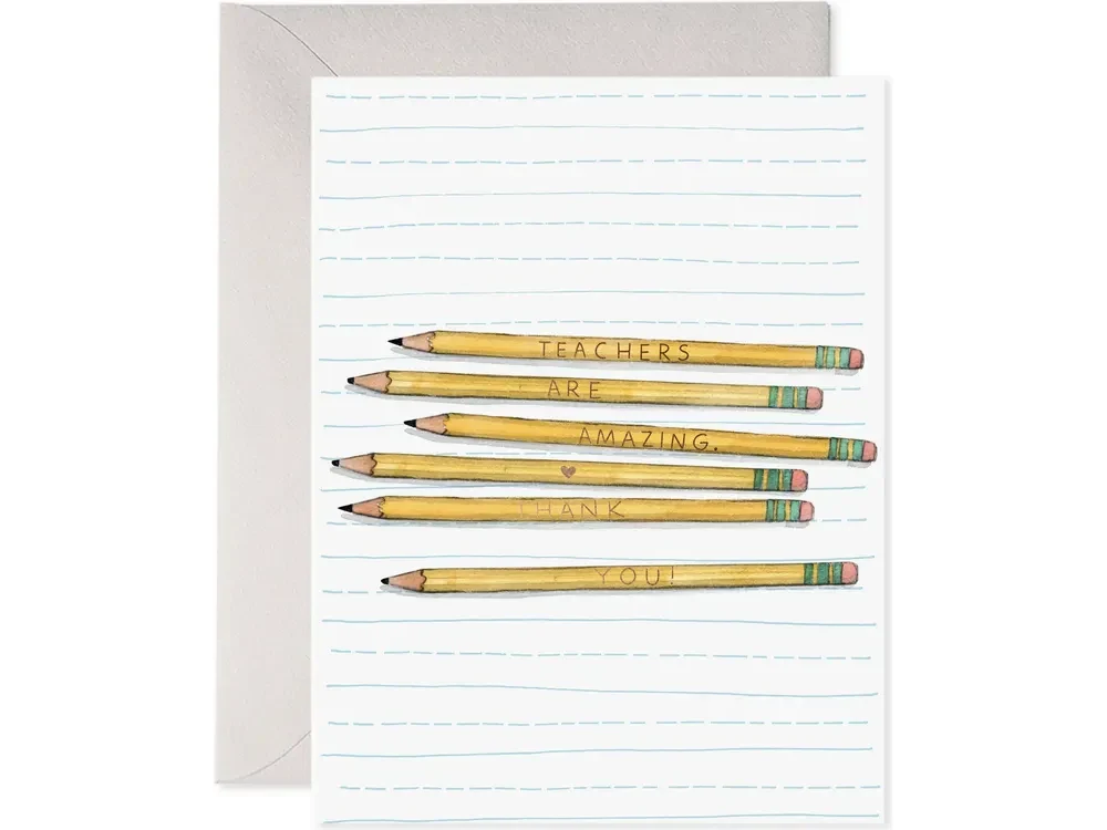 E. Frances Paper - Card - Teacher Pencils