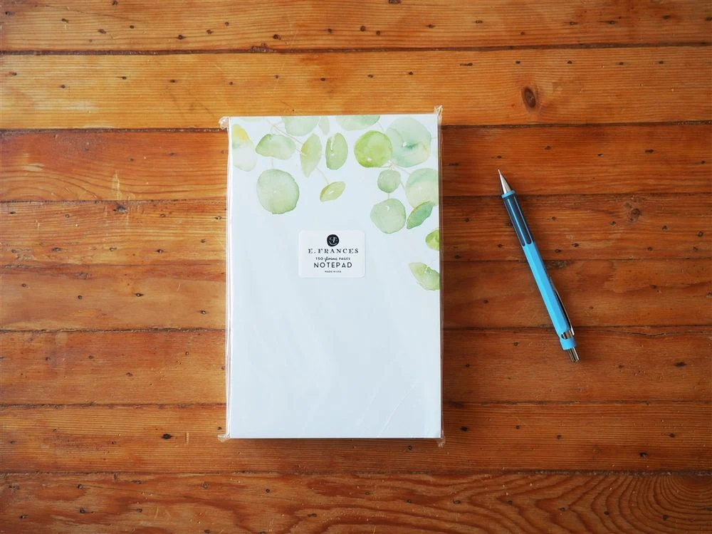 E. Frances Paper - Notepad - Spring Leaves