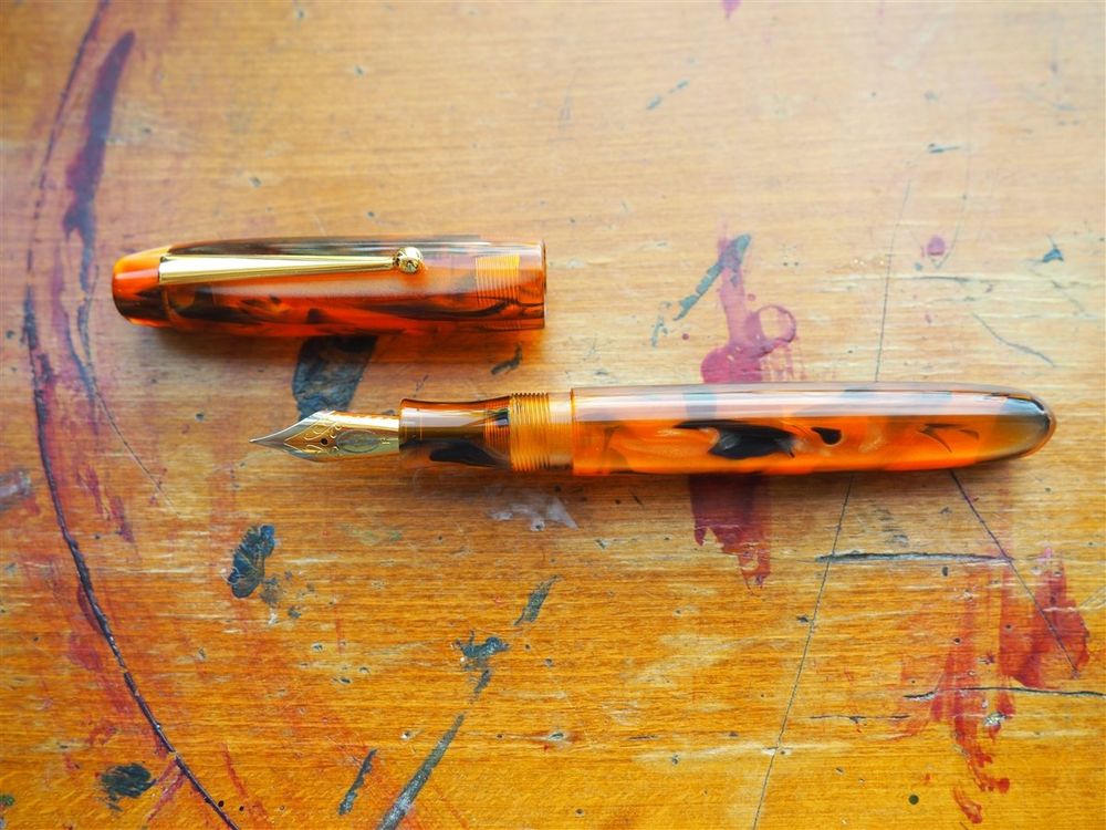 Edison Pen Co. Fountain Pen - Collier Antique Marble - Image 2