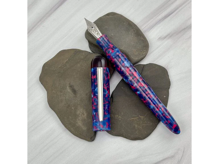 Edison Pen Co. Fountain Pen - Comet Cobalt Magma